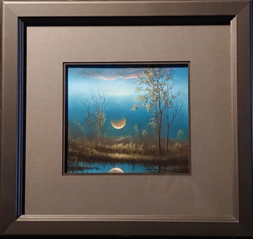 Setting Moon 7 x 7.5 $725 at Hunter Wolff Gallery